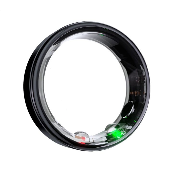 Juodas išmanusis žiedas Manta SR01BK-57