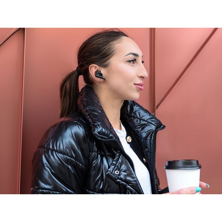 Belaidės TWS ausinės su Bluetooth 5.4 ir mikrofonu