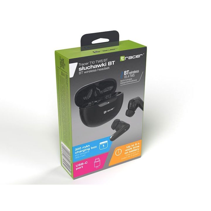 Belaidės TWS ausinės su Bluetooth 5.4 ir mikrofonu