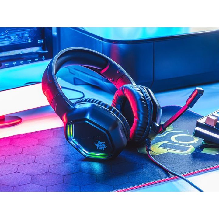 GameZone GZ X3 žaidimų ausinės su RGB apšvietimu