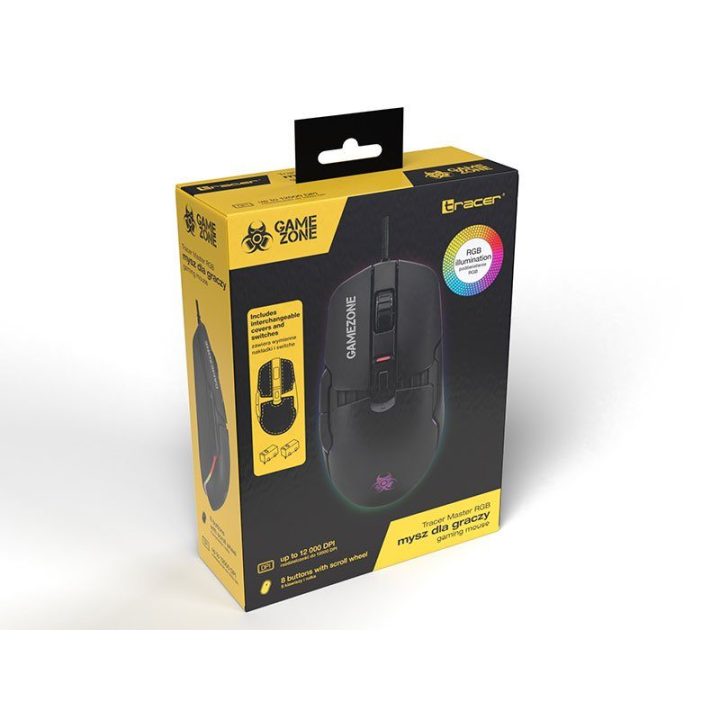 Žaidimų pelė Tracer Game Zone Master RGB Space