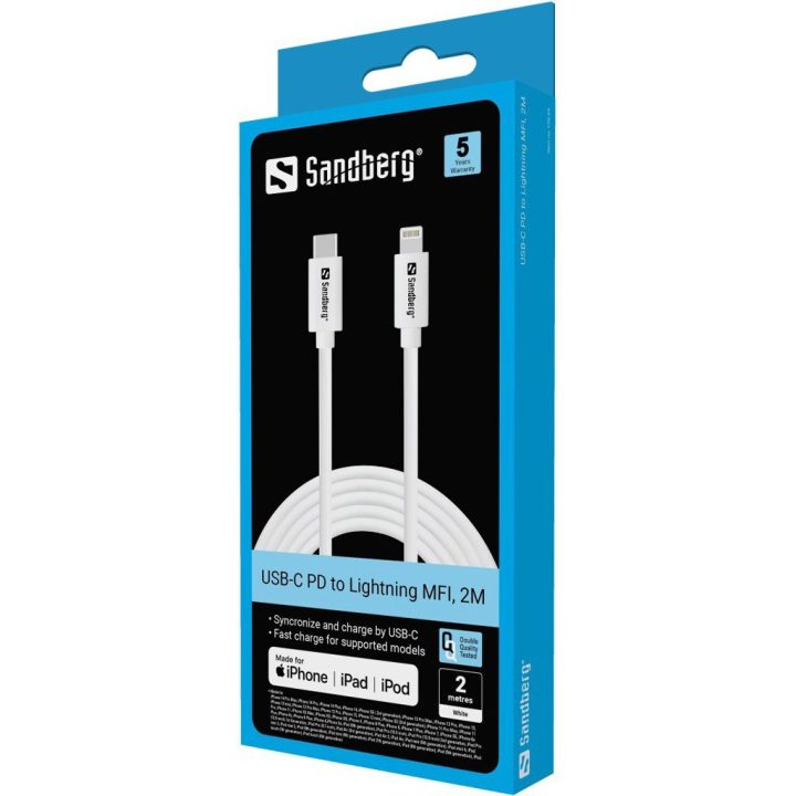 USB-C į Lightning MFi laidas, 2 m