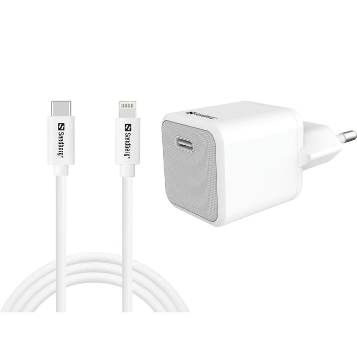 20 W USB-C įkroviklis su USB-C į „Lightning“ laidu, 1 m