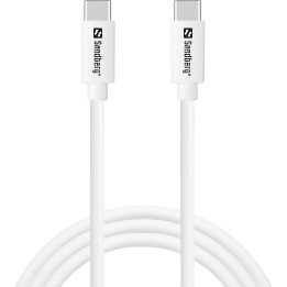 USB-C 20 W sieninis įkroviklis su 1 m laidu