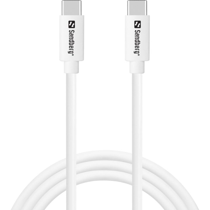 USB-C 20 W sieninis įkroviklis su 1 m laidu