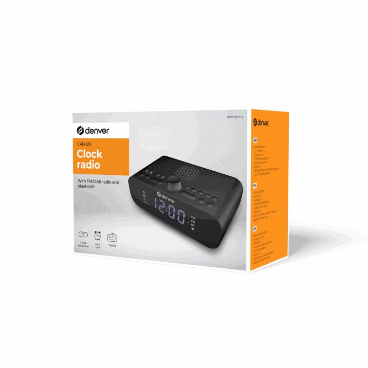 Denver Bluetooth radijo laikrodis su dvigubu aliarmu