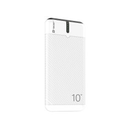 Tracer EnerGo 10000 mAh išorinė baterija, balta / juoda