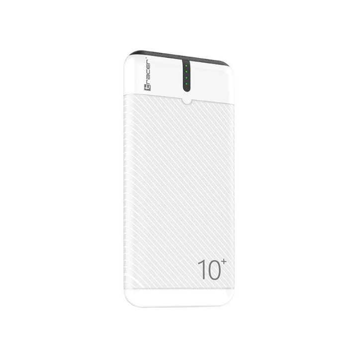 Tracer EnerGo 10000 mAh išorinė baterija, balta / juoda