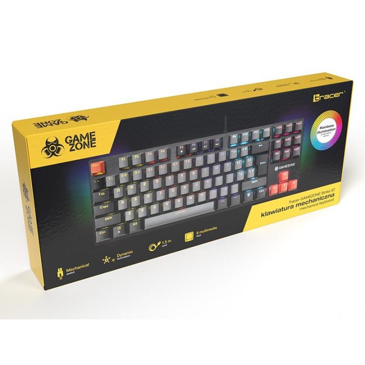 Mechaninė žaidimų klaviatūra Tracer Gamezone Strike 87