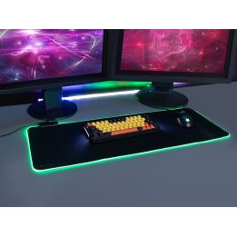 Žaidimų pelės kilimėlis su RGB apšvietimu 80 x 30 cm