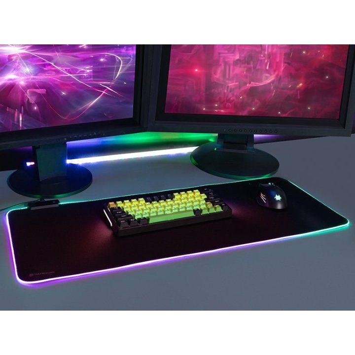 Žaidimų pelės kilimėlis su RGB apšvietimu 80 x 30 cm