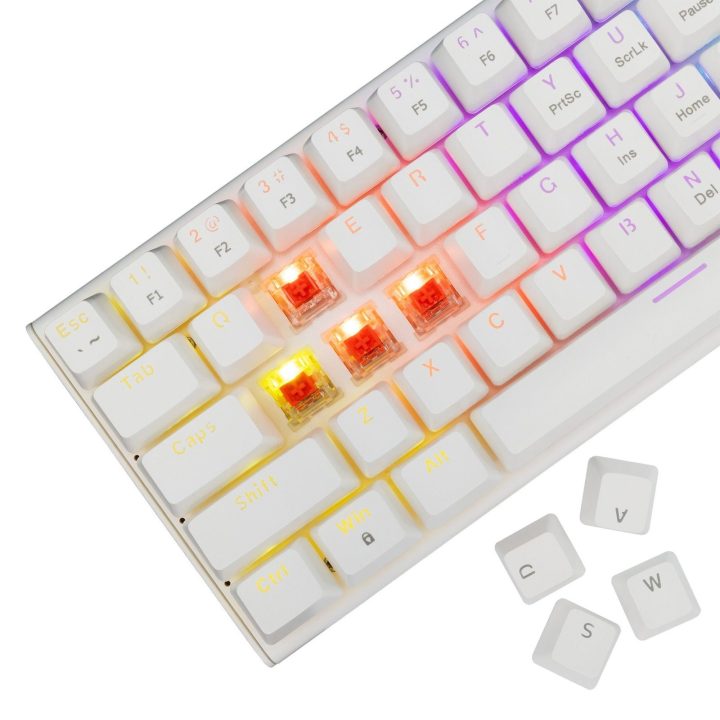 Balta White Shark Wakizashi 2 žaidimų klaviatūra