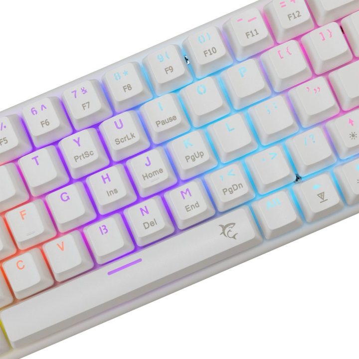 Balta White Shark Wakizashi 2 žaidimų klaviatūra