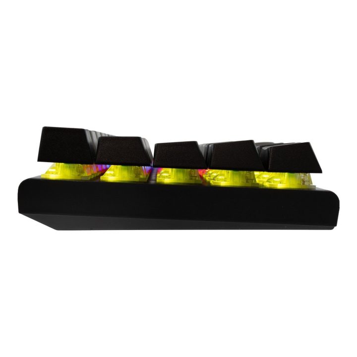 Kompaktiška 63 klavišų žaidimų klaviatūra White Shark Wakizashi 2, pilka ir juoda