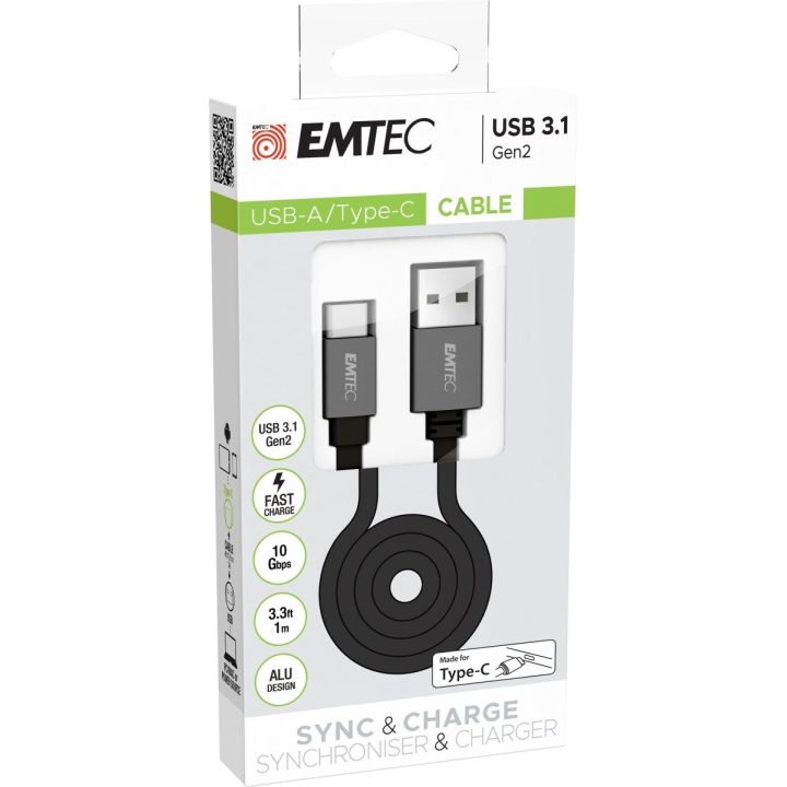 USB-A į USB-C laidas, 1 m