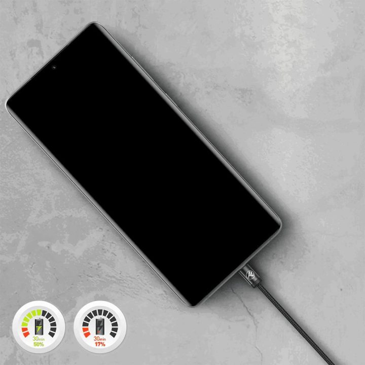 USB-C į USB-C laidas, 240 W, 2 m, juodas