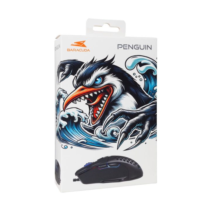 Žaidimų pelė Baracuda Penguin Black