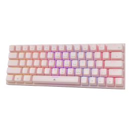 63 klavišų rožinė žaidimų klaviatūra White Shark WAKIZASHI 2