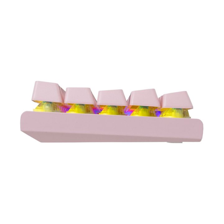 63 klavišų rožinė žaidimų klaviatūra White Shark WAKIZASHI 2