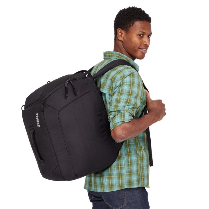Juoda 45 l slidinėjimo batų kuprinė Thule Roundtrip