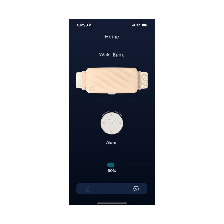 Kreminė tyliojo žadintuvo apyrankė Homedics WakeBand