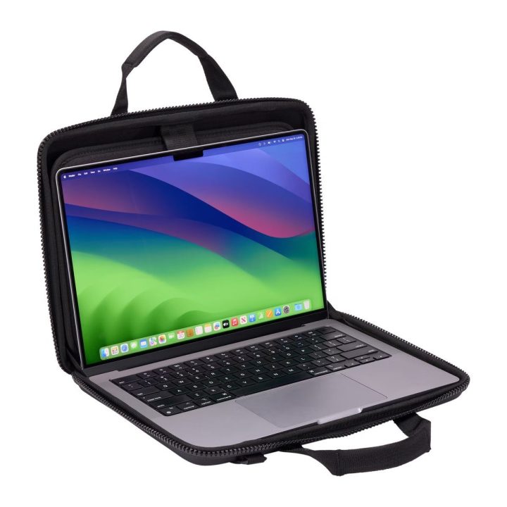 Juodas nešiojamojo kompiuterio dėklas Thule Gauntlet 5 MacBook 14"