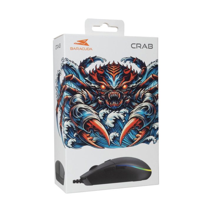 Baracuda Crab juoda žaidimų pelė