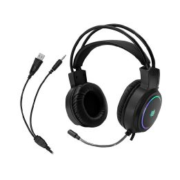 Žaidimų ausinės Tracer GameZone GZ X1 su 50 mm garsiakalbiais ir RGB apšvietimu