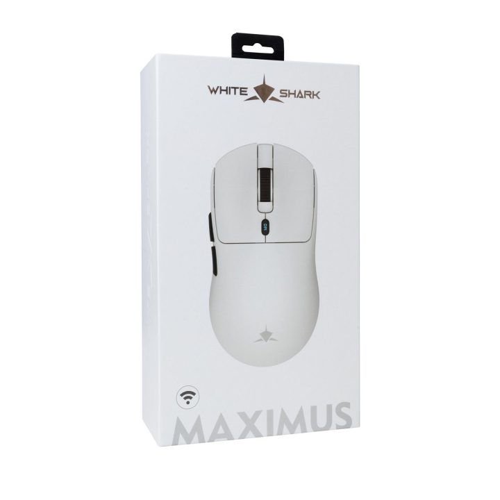 Belaidė žaidimų pelė White Shark MAXIMUS White