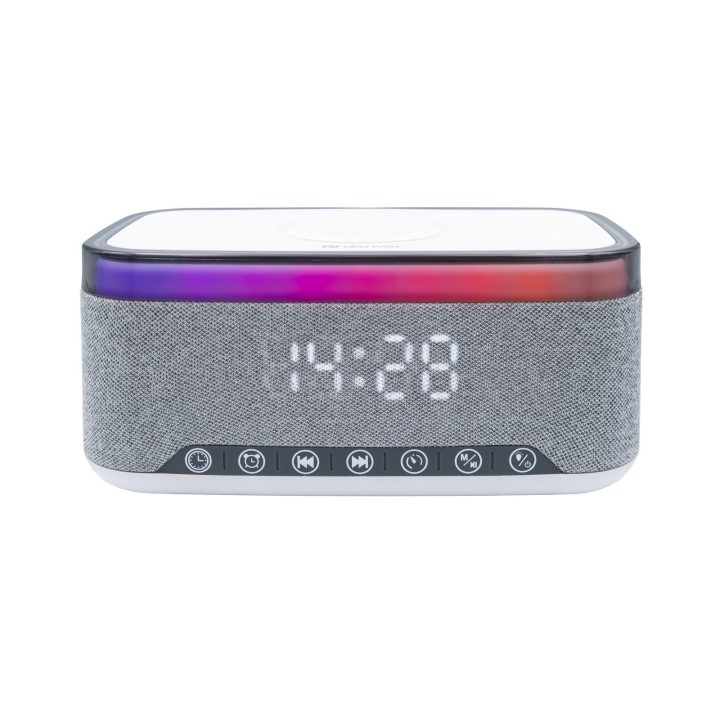 Denver CRQ-225 žadintuvas su radiju, Bluetooth ir belaidžiu įkrovimu
