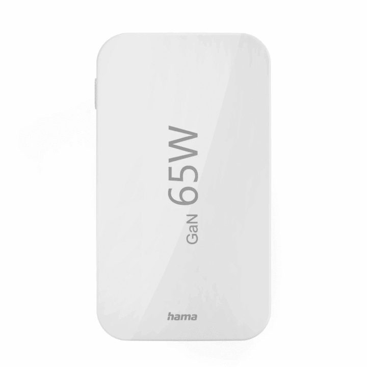 65 W baltas USB-C/USB-A įkroviklis
