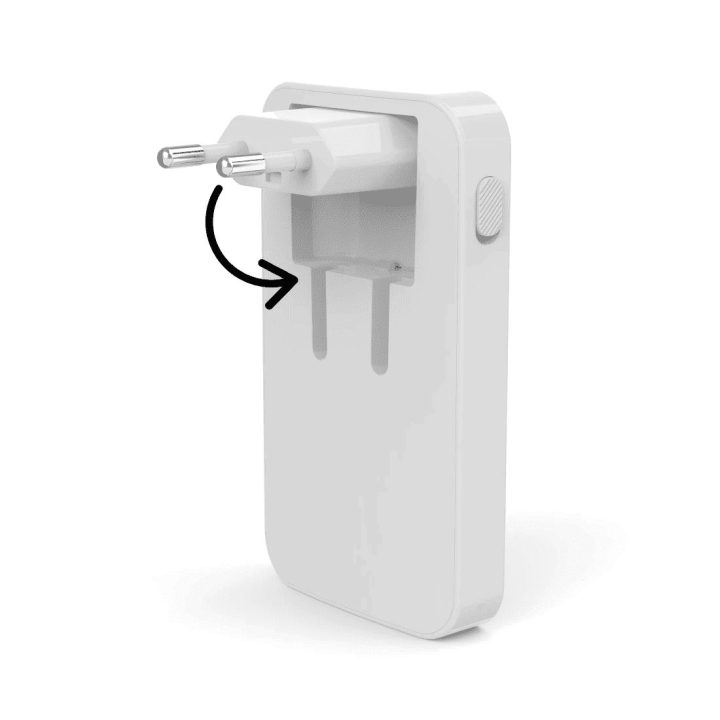 65 W baltas USB-C/USB-A įkroviklis