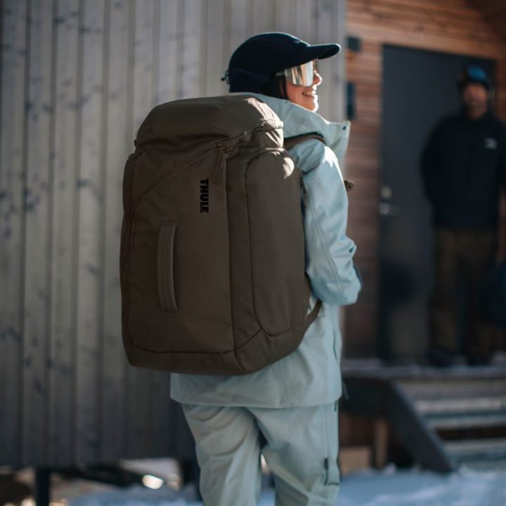 Slidinėjimo ir snieglenčių batų kuprinė Thule Roundtrip 60L, mėlyna