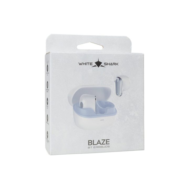 Belaidės ausinės White Shark Blaze, baltos