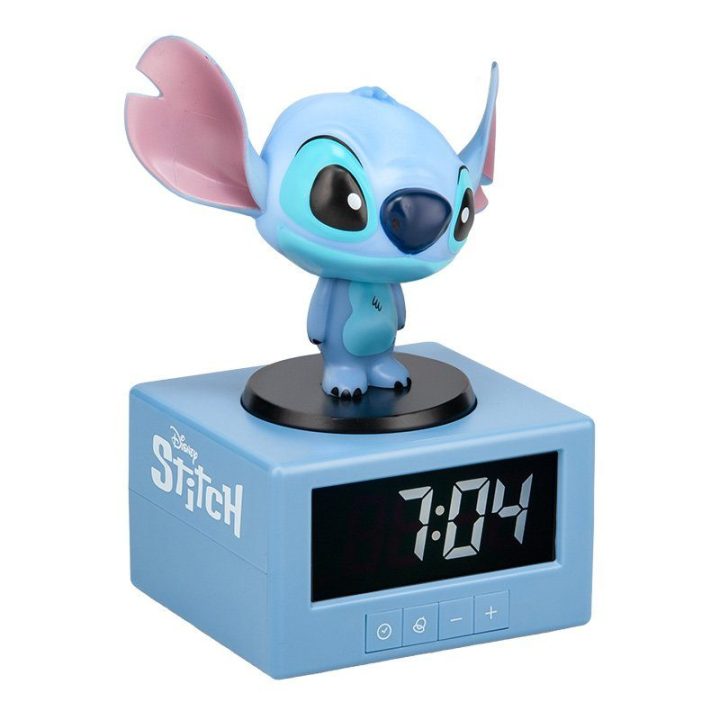 Stitch skaitmeninis žadintuvas su naktine lempute