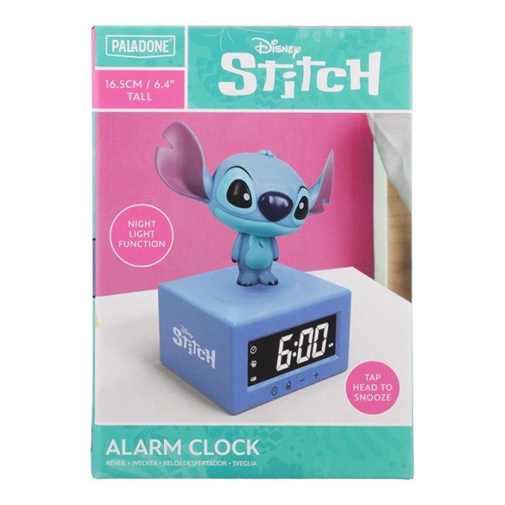 Stitch skaitmeninis žadintuvas su naktine lempute