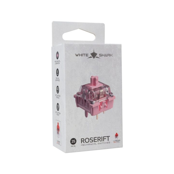 White Shark Roserift mechaniniai jungikliai, 25 vnt.