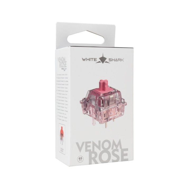 Mechaniniai linijiniai jungikliai White Shark Venom Rose