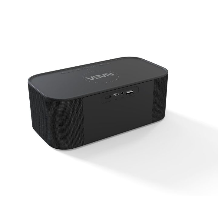 Žadintuvas su „Bluetooth“ garsiakalbiu ir belaidžiu įkrovimu NASA SPC800