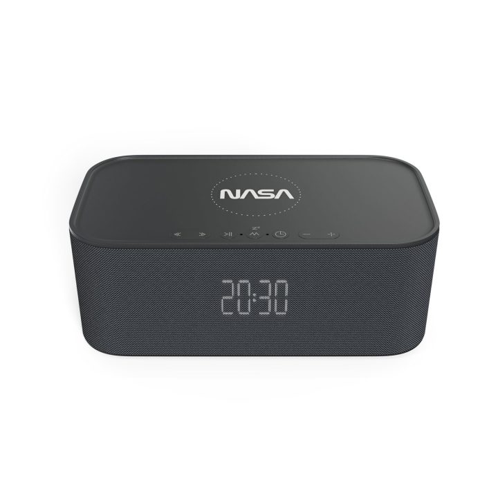Žadintuvas su „Bluetooth“ garsiakalbiu ir belaidžiu įkrovimu NASA SPC800
