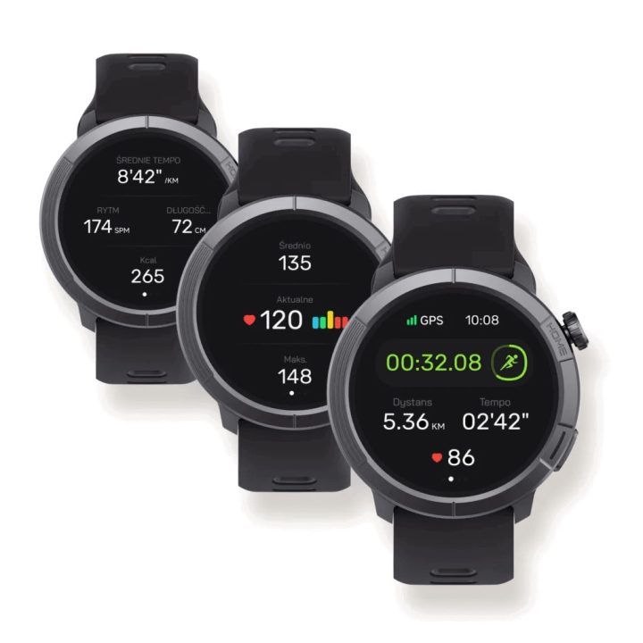 Išmanusis laikrodis STELIO Activ Pro GPS 46 mm, juodas titanas