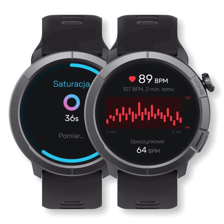 Išmanusis laikrodis STELIO Activ Pro GPS 46 mm, juodas titanas