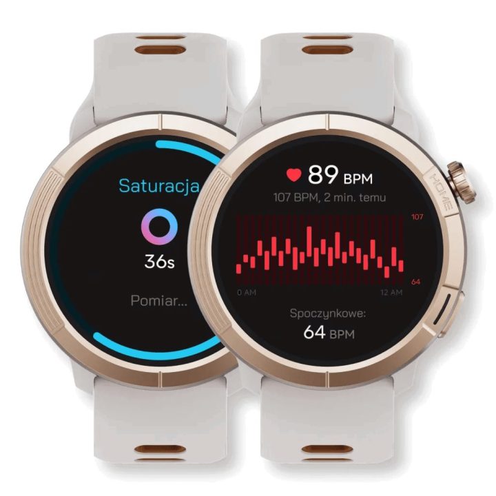 Stelio Activ Pro GPS 46 mm išmanusis laikrodis, auksinis titaninis