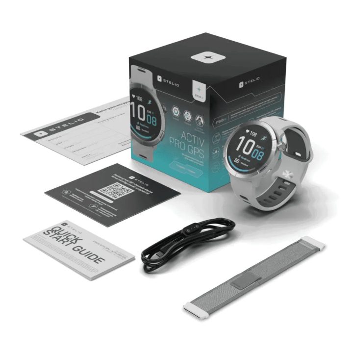 Stelio Activ Pro GPS išmanusis laikrodis 46 mm, titano