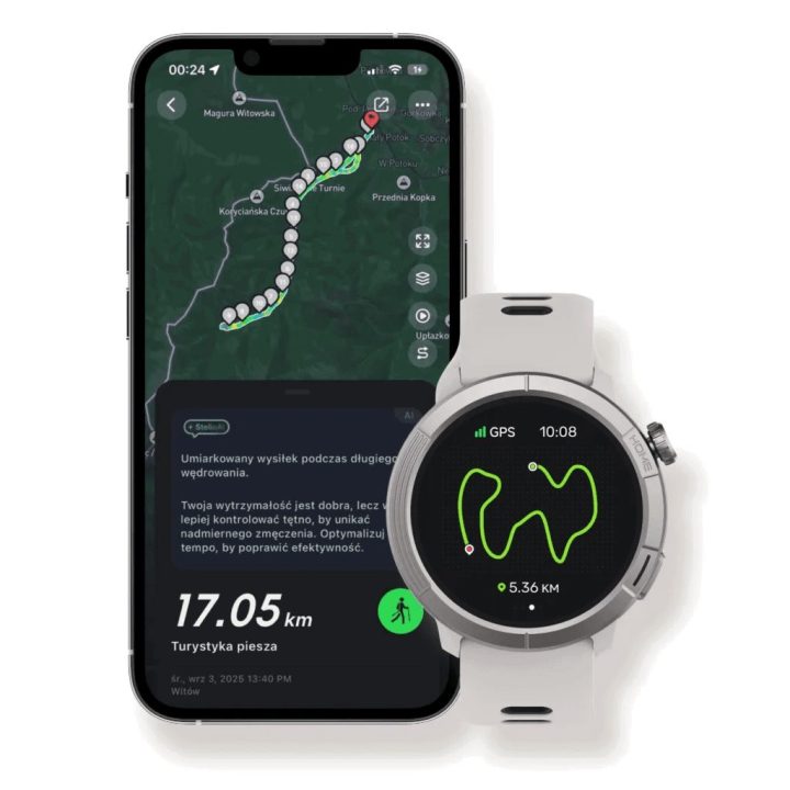 Stelio Activ Pro GPS išmanusis laikrodis 46 mm, titano