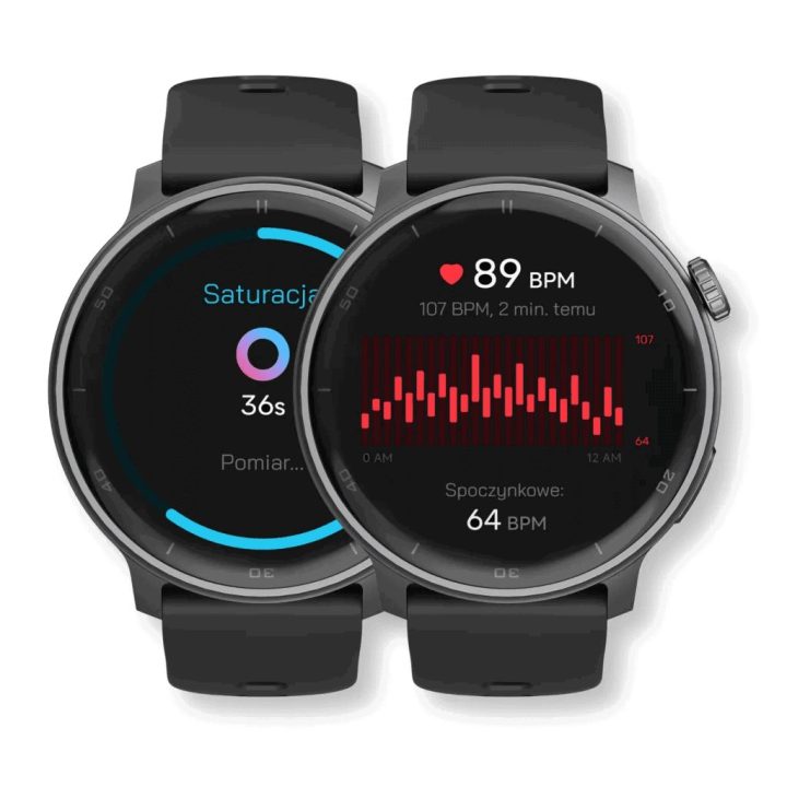 Stelio Activ GPS 46 mm juodas išmanusis laikrodis