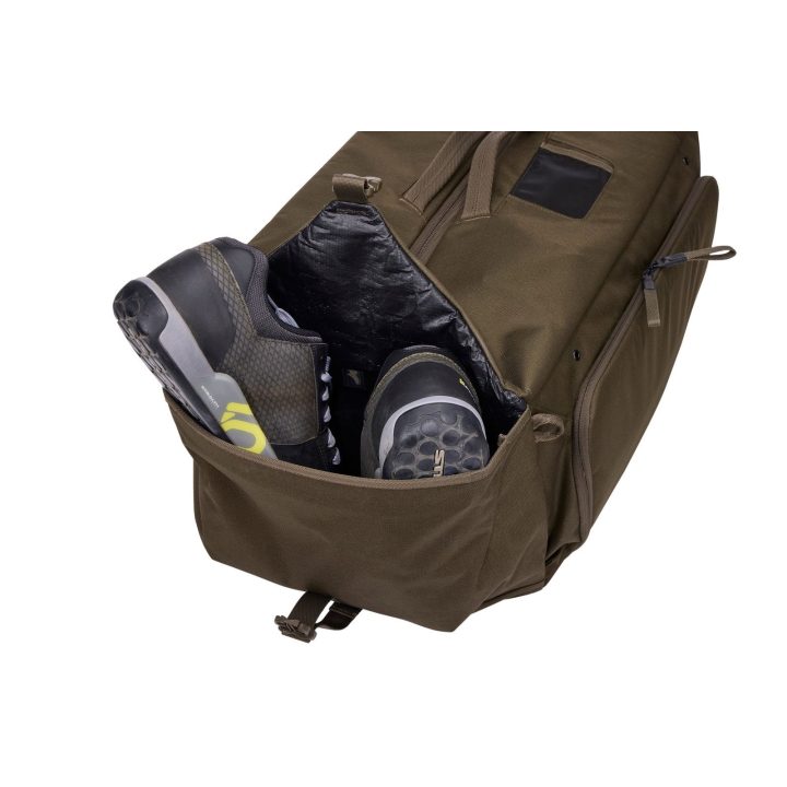 MTB įrangos krepšys Thule Roundtrip 70L, tamsiai chaki