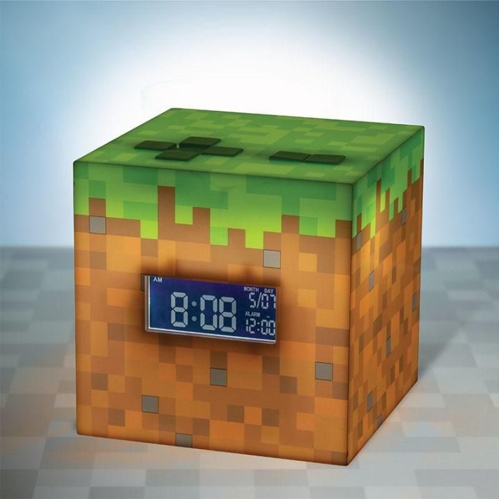 Minecraft žadintuvas su nuotaikos lemputėle