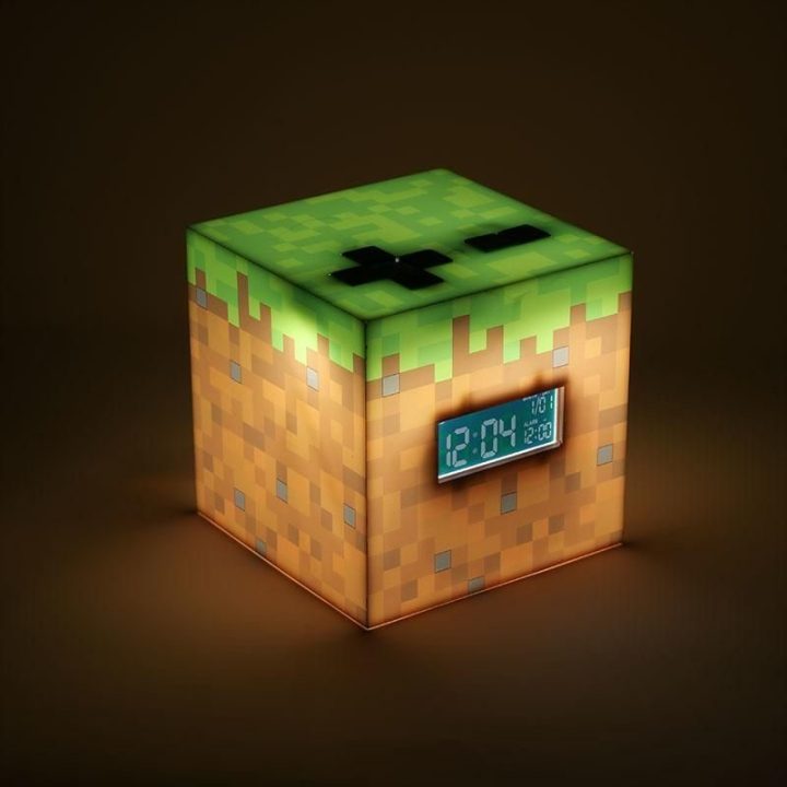 Minecraft žadintuvas su nuotaikos lemputėle
