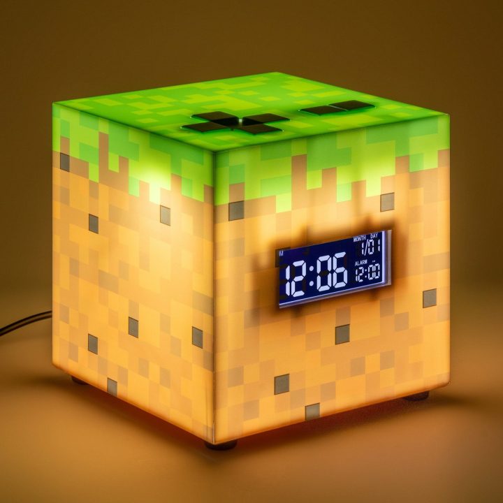 Minecraft žadintuvas su nuotaikos lemputėle